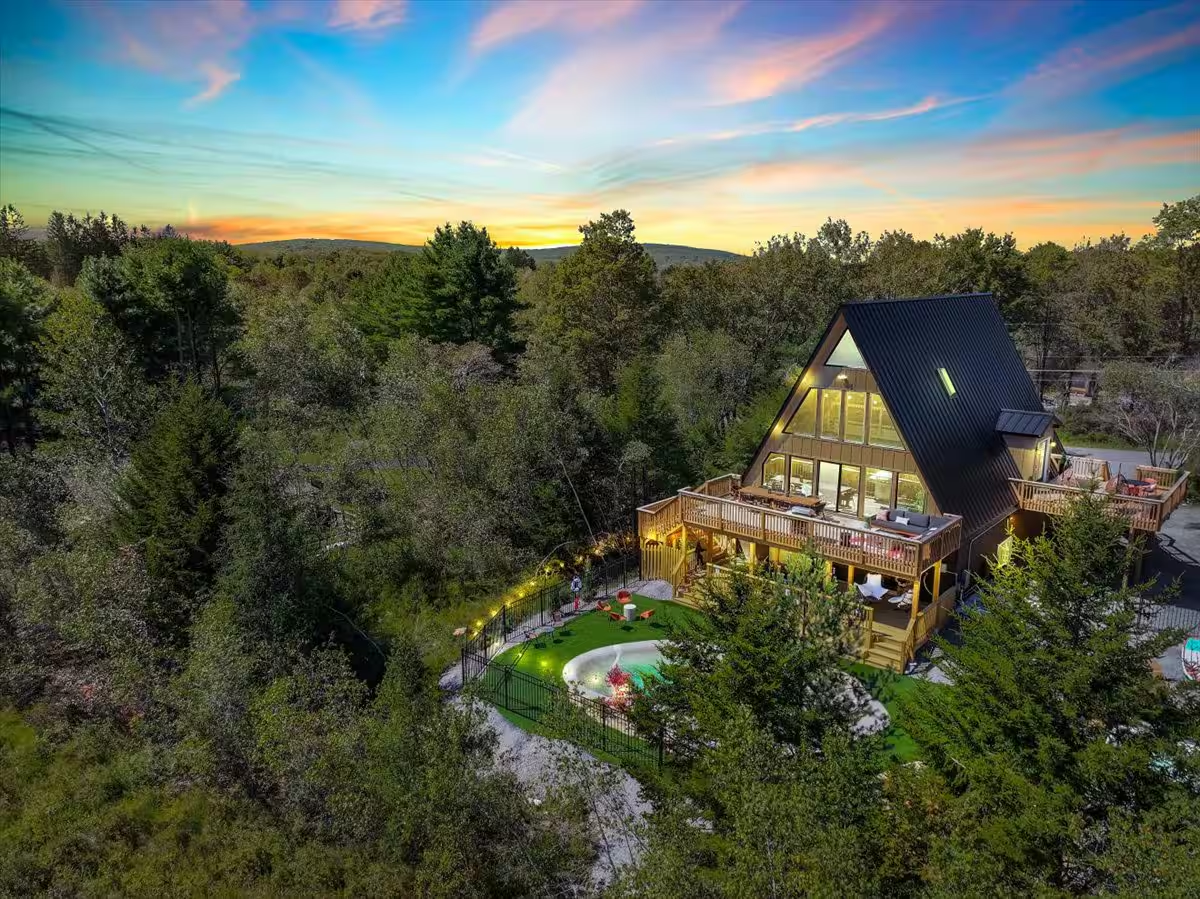 Real Live Free A-frame property in the Pocono forest